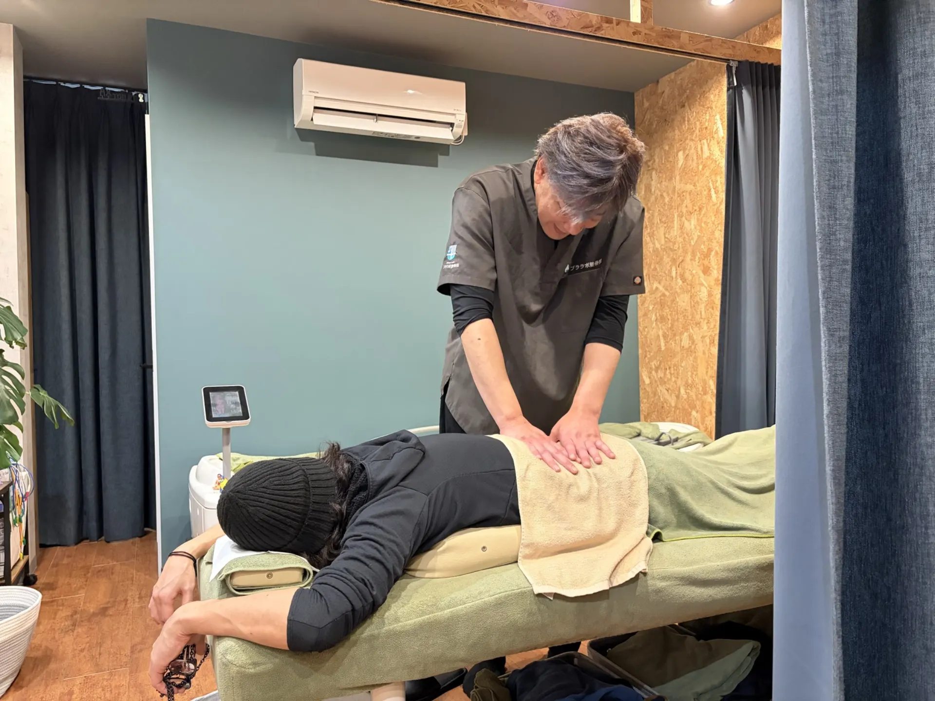 Therapist in action